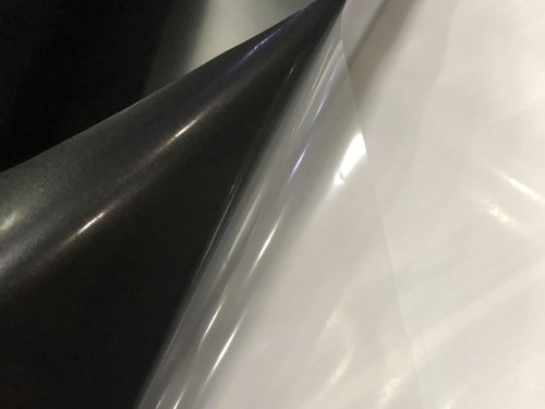 贊晨TPU離型膜黑色薄膜復pet/OPP-貼合布料防水拉鏈-服裝等厚0.03mm